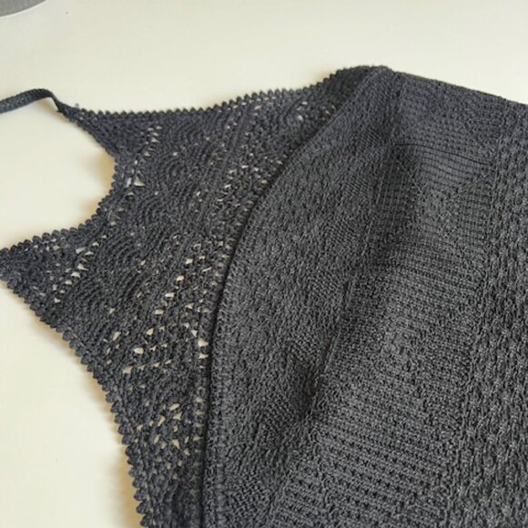 MAJE - Monbo Crochet One-Piece Swimsuit - Black - Picture 6 of 6